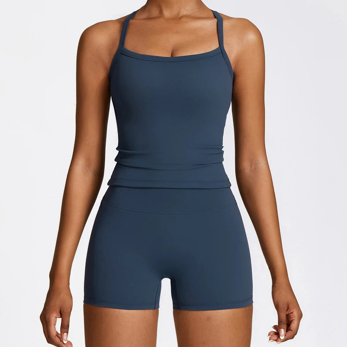 New Yoga Set Women Gym 2 Piece Tight Quick-Drying Fitness Wear Outdoor Running Suit Sports Fitness High Waist Leggings Workout