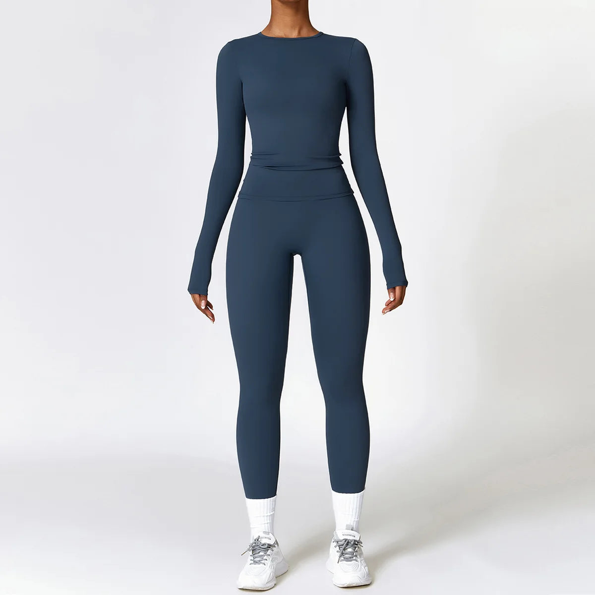 New Yoga Set Women Gym 2 Piece Tight Quick-Drying Fitness Wear Outdoor Running Suit Sports Fitness High Waist Leggings Workout