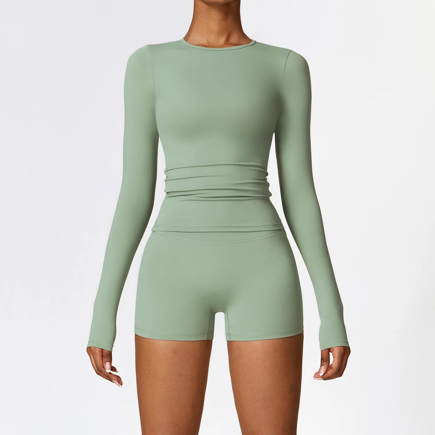 New Yoga Set Women Gym 2 Piece Tight Quick-Drying Fitness Wear Outdoor Running Suit Sports Fitness High Waist Leggings Workout