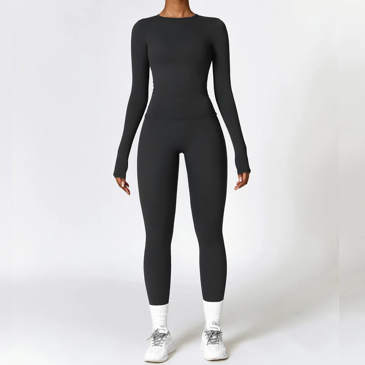 New Yoga Set Women Gym 2 Piece Tight Quick-Drying Fitness Wear Outdoor Running Suit Sports Fitness High Waist Leggings Workout