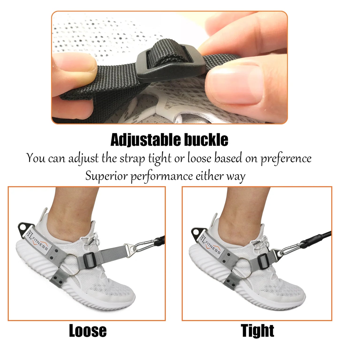 Fitness Glute Leg Buttocks Workout Kickback Strap Shoe Cover Hip Training Device Home Gym Women Men Equipment Portable Non-Slip