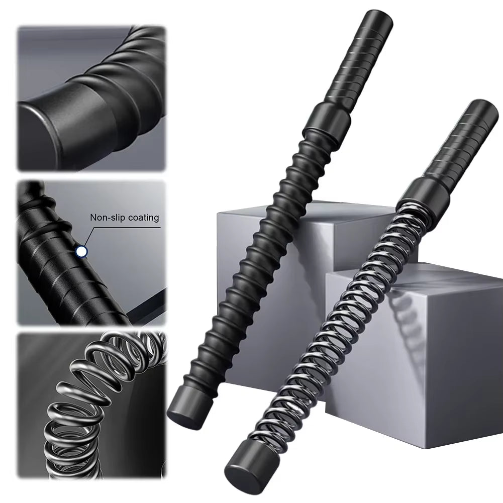 Strength Training Bar Non Slip Fitness Grip Bar Biceps Triceps Strengthener Spring Arm Strength Expander Home Gym Workout