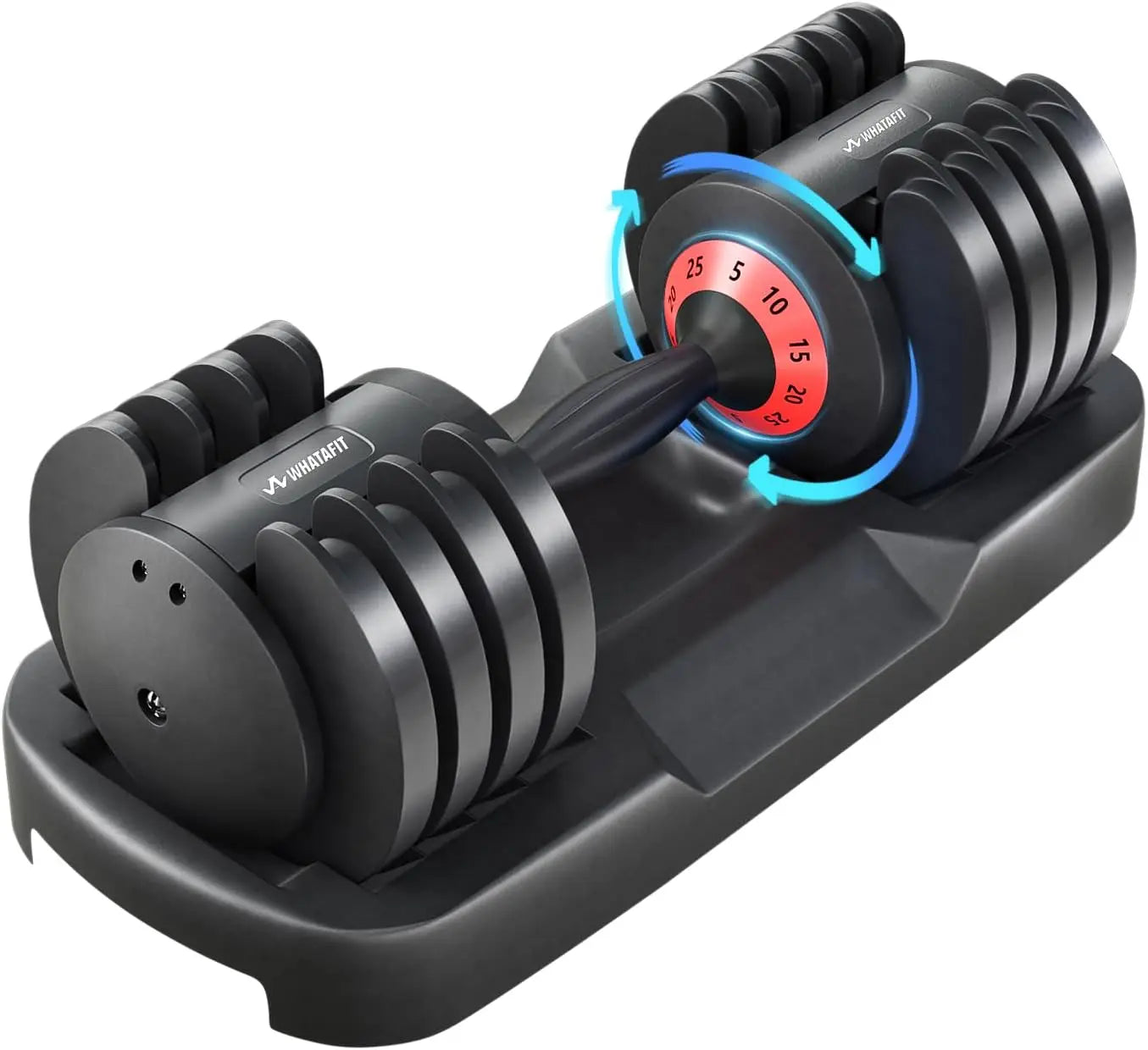 Adjustable Dumbbells,Adjustable Dumbbell Set, 5 in 1 Free Weight Dumbbell,Fast Adjust Weight with Anti-Slip Handle and Tray For