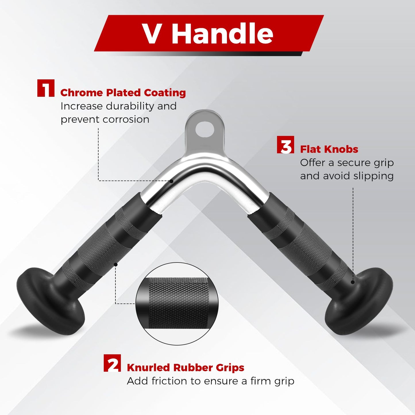 Cable Machine Attachment Set LAT Pulldown Attachments