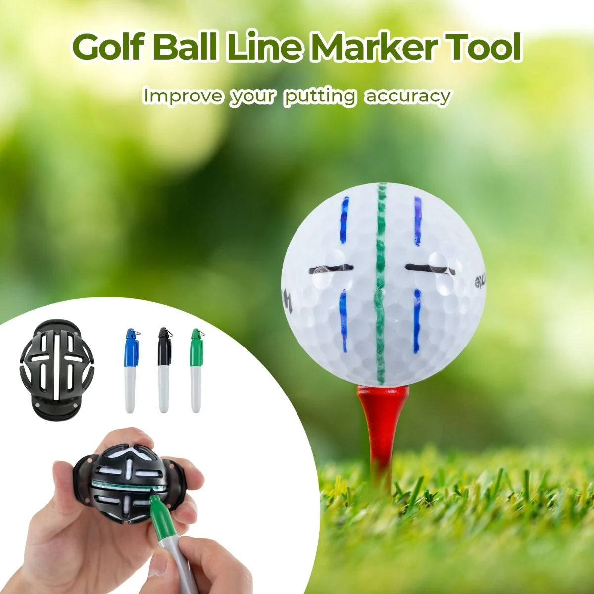 Complete Golf Accessories Set with Golf Balls Golf Tees Golf Towel Golf Belt and Golf Hat