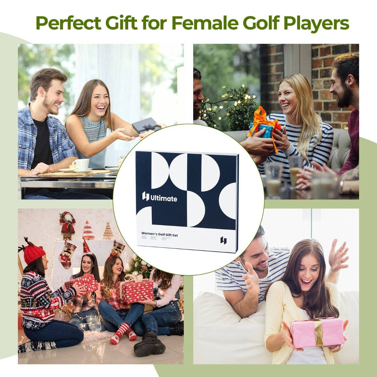 Complete Golf Accessories Set with Golf Balls Golf Tees Golf Towel Golf Belt and Golf Hat