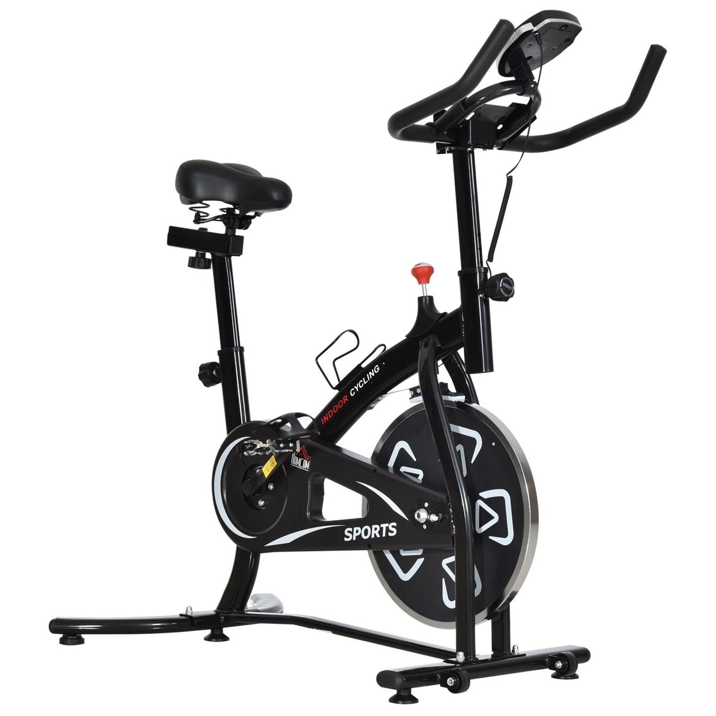 HOMCOM Exercise Training Bike Indoor Cycling Bicycle Trainer LCD Monitor