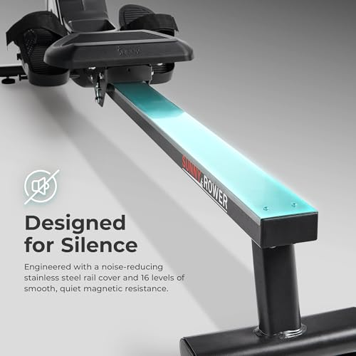 Sunny Health Foldable Rowing Machine - Full-Body Fitness with Free App - Blend Bazaar