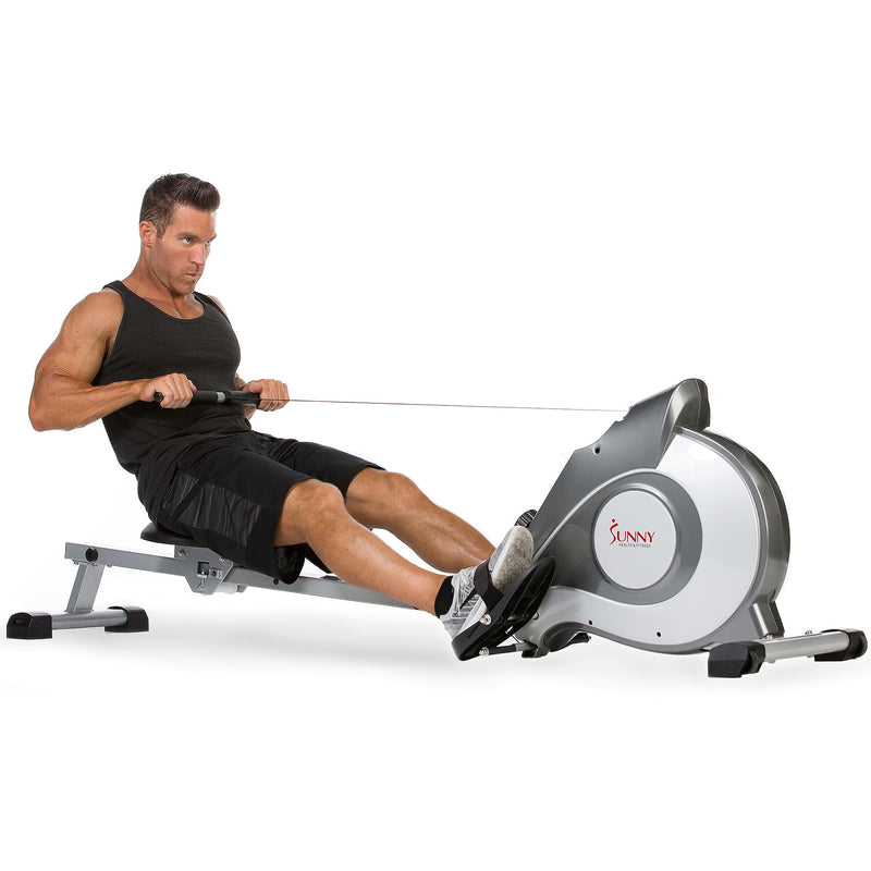 Sunny Health Foldable Rowing Machine - Full-Body Fitness with Free App - Blend Bazaar