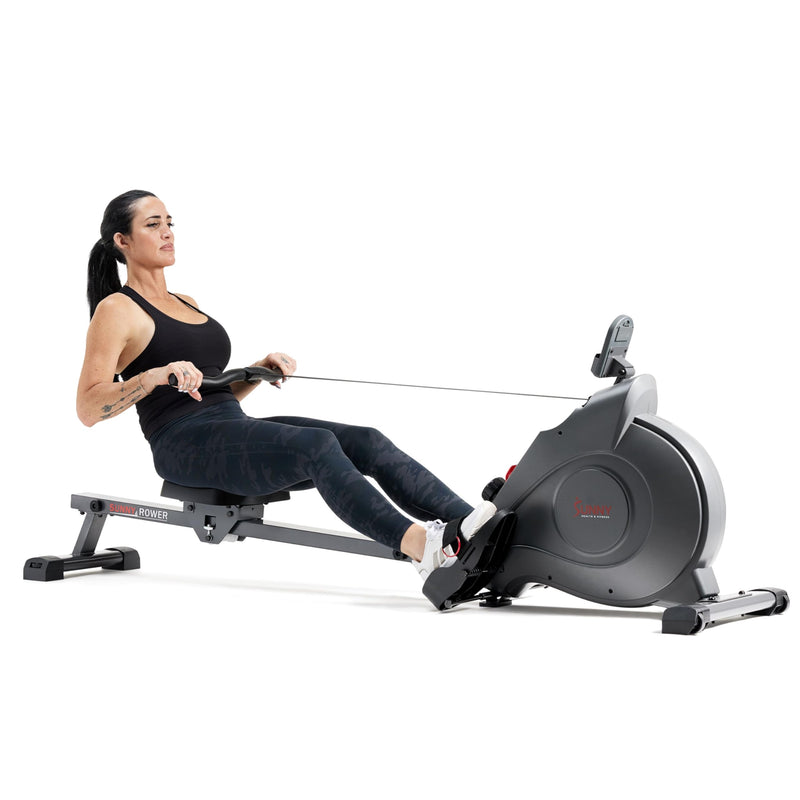 Sunny Health Foldable Rowing Machine - Full-Body Fitness with Free App - Blend Bazaar