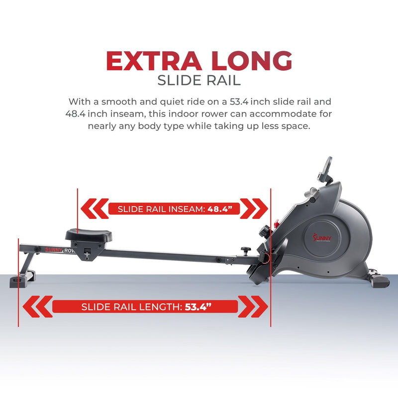 Sunny Health Foldable Rowing Machine - Full-Body Fitness with Free App - Blend Bazaar