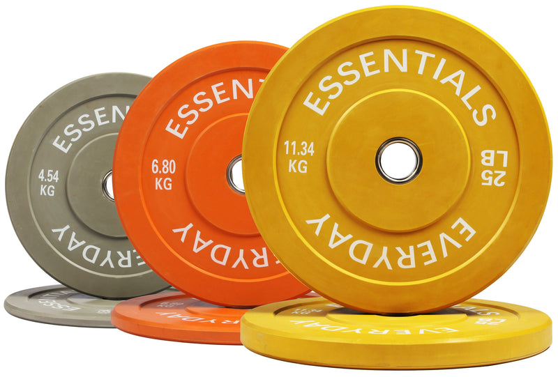 Bumper Plate with Steel Hub, 100 Lb Set Color - Blend Bazaar