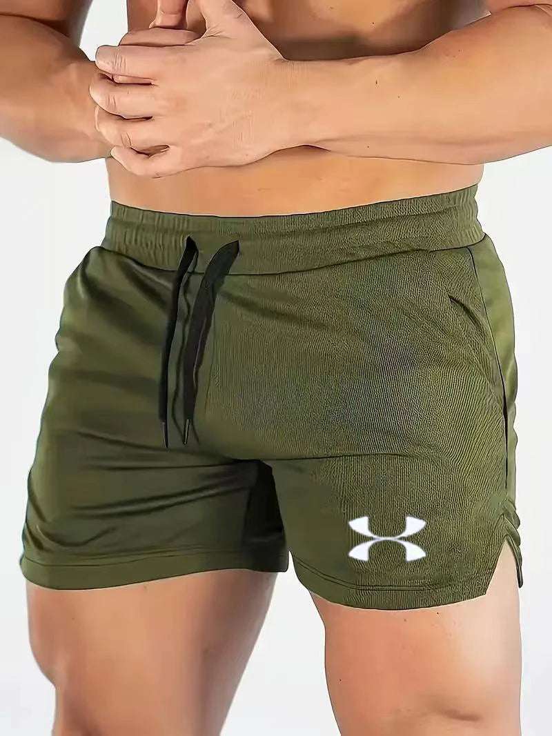 New Summer Brand Fitness Shorts Men'S Casual Pants Mesh Breathable Fitness Pants Running Shorts Men'S Jogging Sportswear