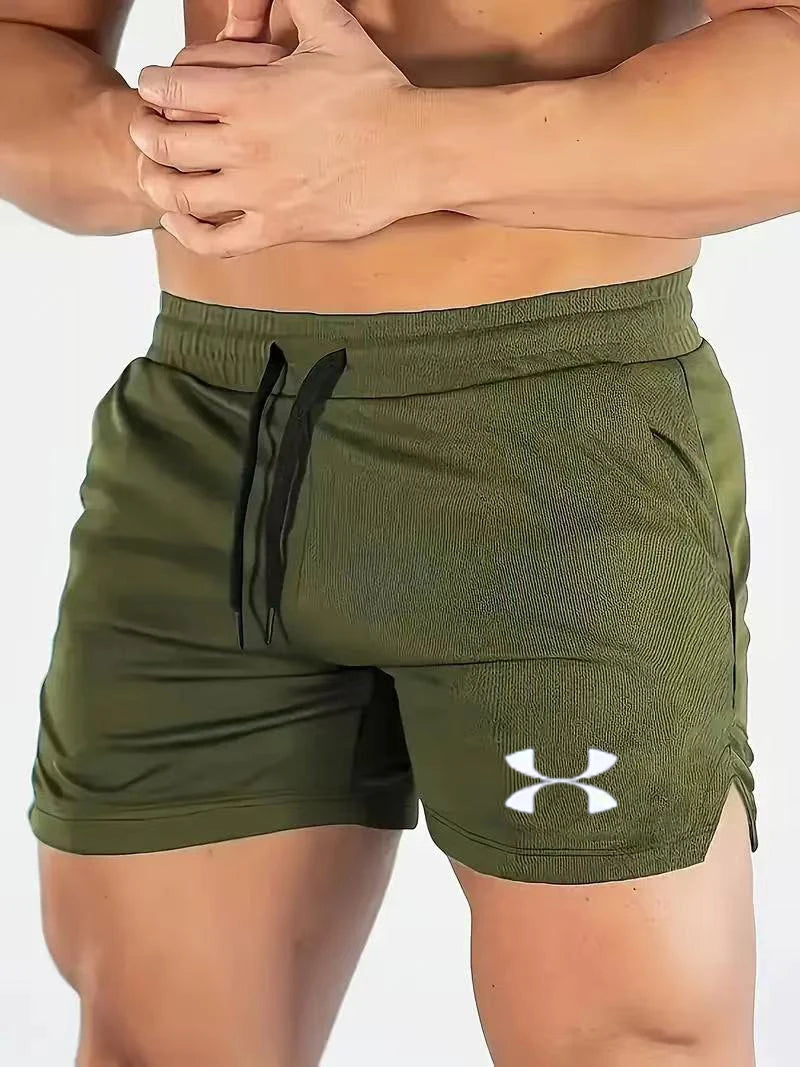 New Summer Brand Fitness Shorts Men'S Casual Pants Mesh Breathable Fitness Pants Running Shorts Men'S Jogging Sportswear