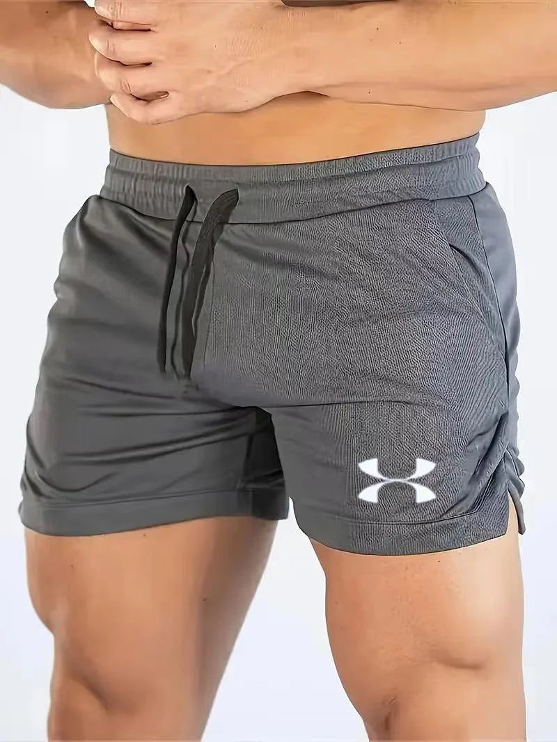 New Summer Brand Fitness Shorts Men'S Casual Pants Mesh Breathable Fitness Pants Running Shorts Men'S Jogging Sportswear
