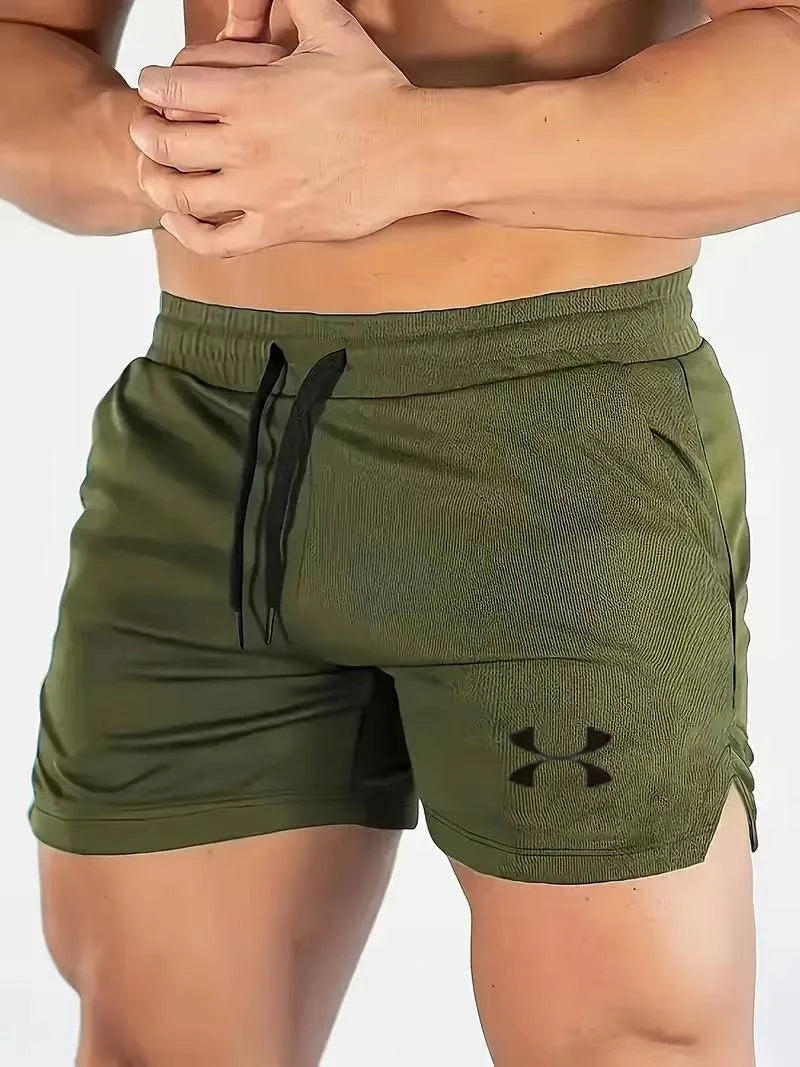 New Summer Brand Fitness Shorts Men'S Casual Pants Mesh Breathable Fitness Pants Running Shorts Men'S Jogging Sportswear