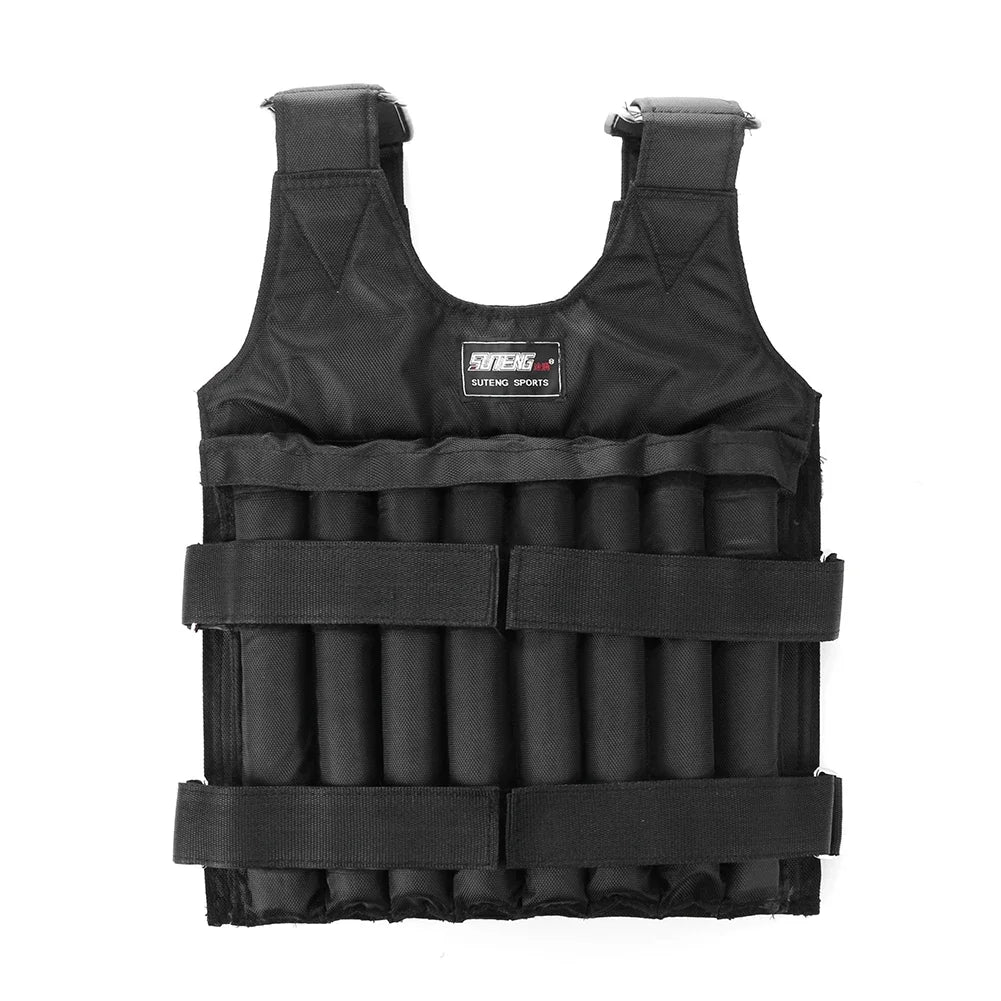 20Kg/50Kg Durable Weighted Vest Adjustable Weight Training Exercise Jackets Sand Clothing Sports Loading Waistcoat for Fitness