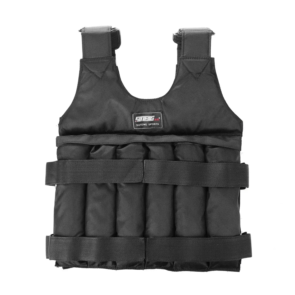 20Kg/50Kg Durable Weighted Vest Adjustable Weight Training Exercise Jackets Sand Clothing Sports Loading Waistcoat for Fitness