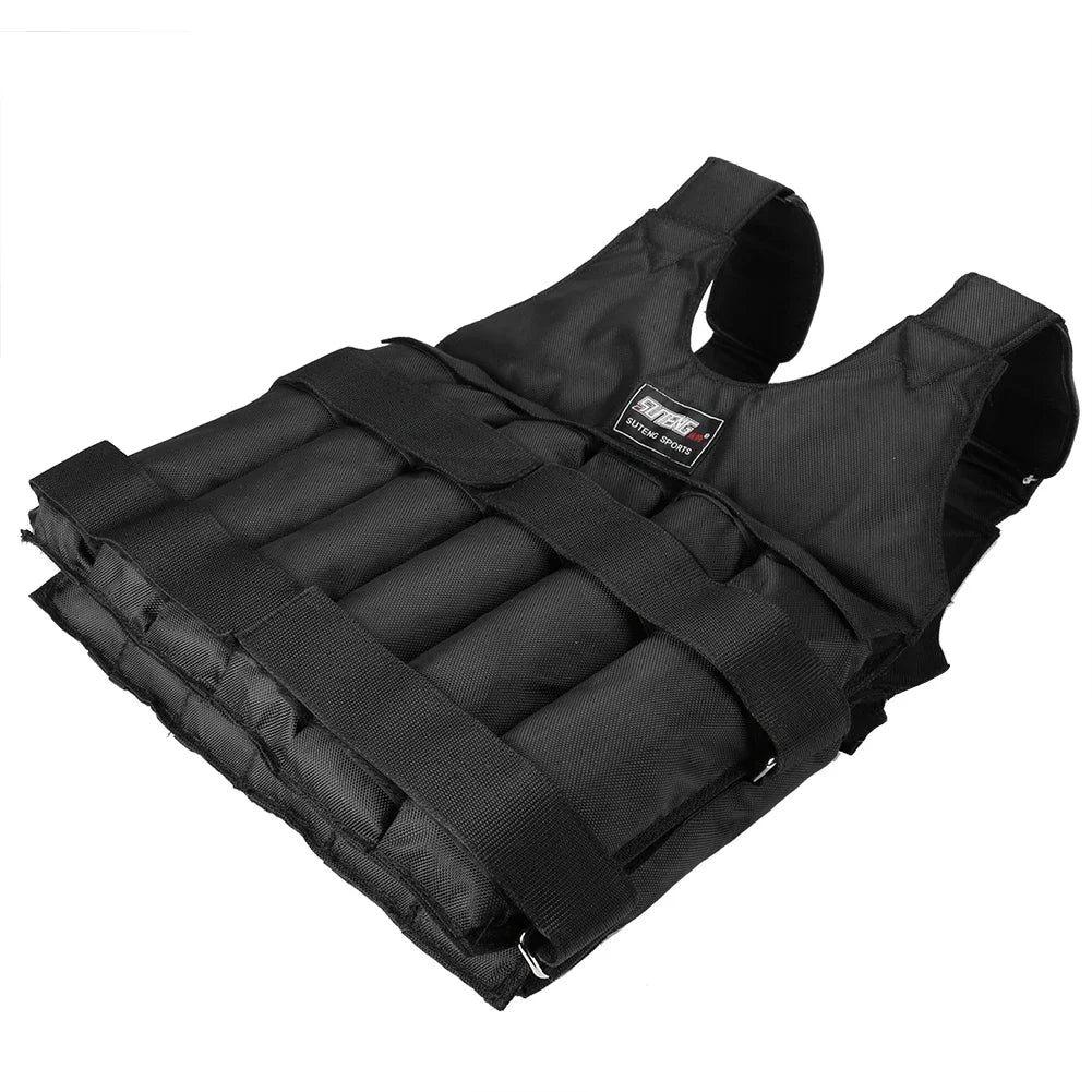 20Kg/50Kg Durable Weighted Vest Adjustable Weight Training Exercise Jackets Sand Clothing Sports Loading Waistcoat for Fitness