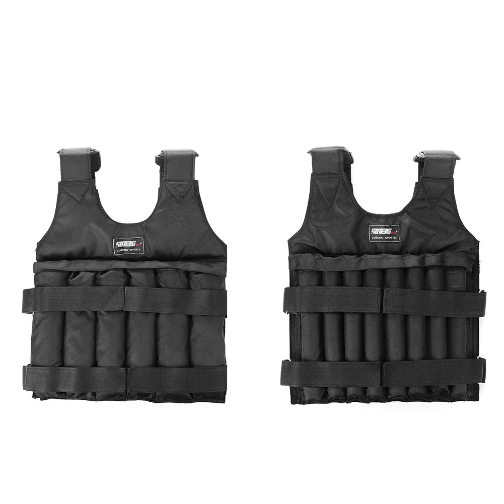 20Kg/50Kg Durable Weighted Vest Adjustable Weight Training Exercise Jackets Sand Clothing Sports Loading Waistcoat for Fitness