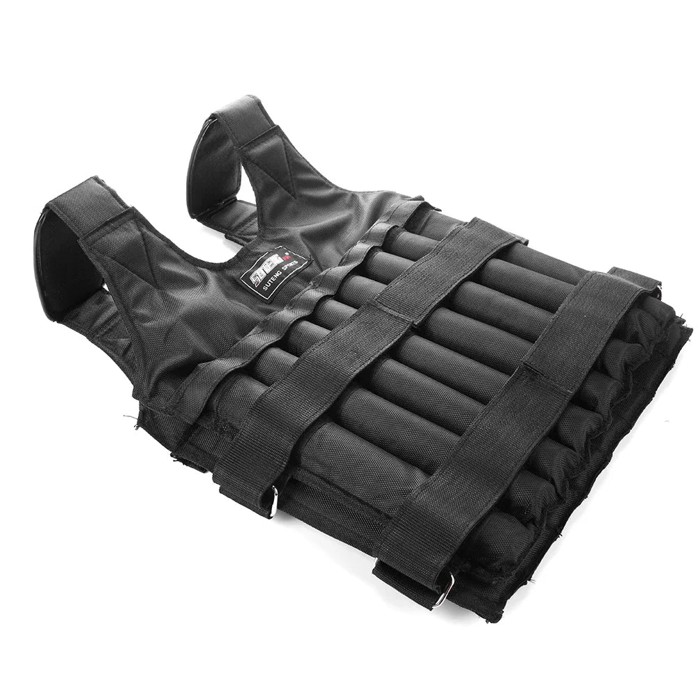 20Kg/50Kg Durable Weighted Vest Adjustable Weight Training Exercise Jackets Sand Clothing Sports Loading Waistcoat for Fitness