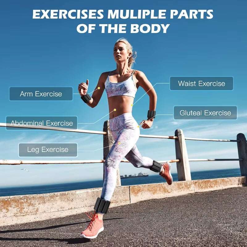 Weight Bracelet Men&Women Wrist&Ankle-Weights Adjustable Weights Wearable Arm&Leg Weighted Bracelet for Pilate、Yoga、Gym Training