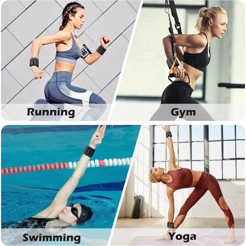 Weight Bracelet Men&Women Wrist&Ankle-Weights Adjustable Weights Wearable Arm&Leg Weighted Bracelet for Pilate、Yoga、Gym Training