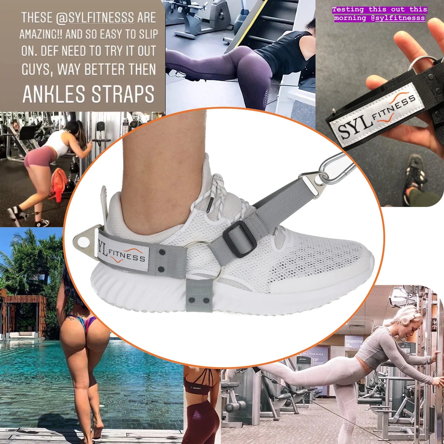 Fitness Glute Leg Buttocks Workout Kickback Strap Shoe Cover Hip Training Device Home Gym Women Men Equipment Portable Non-Slip