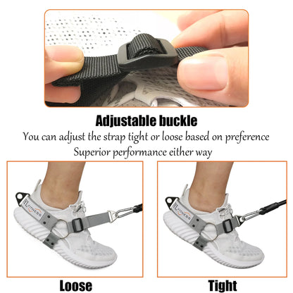 Fitness Glute Leg Buttocks Workout Kickback Strap Shoe Cover Hip Training Device Home Gym Women Men Equipment Portable Non-Slip