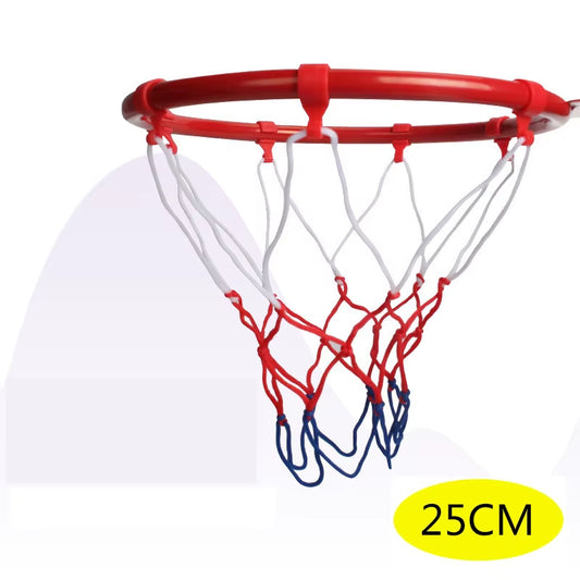 Children's Wall-Mounted Basketball Hoop with Screws and Net for Indoor and Outdoor Shooting Practice
