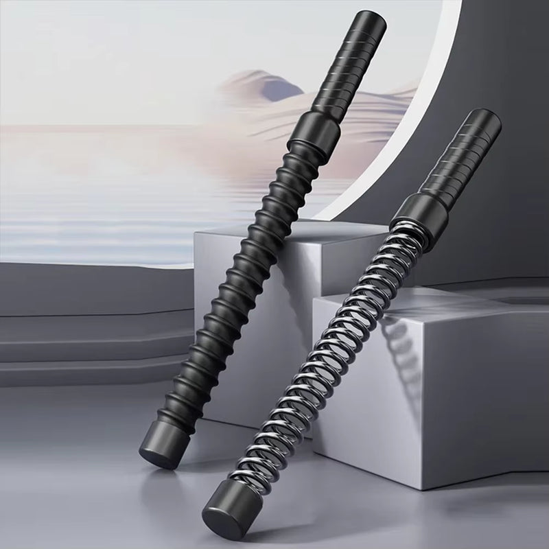Strength Training Bar Non Slip Fitness Grip Bar Biceps Triceps Strengthener Spring Arm Strength Expander Home Gym Workout