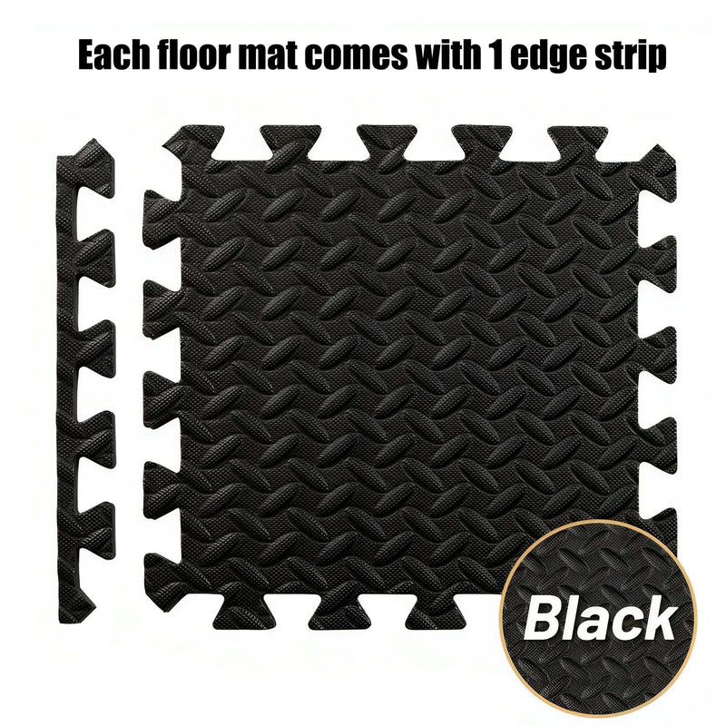 16Pcs Puzzle Fitness Mat,Massage Mat,Eva Interlocking Foam Floor Tiles for Home Gym,Gym Equipment Mat,Floor Mat for Kid 30 CM