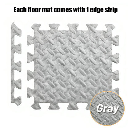 16Pcs Puzzle Fitness Mat,Massage Mat,Eva Interlocking Foam Floor Tiles for Home Gym,Gym Equipment Mat,Floor Mat for Kid 30 CM