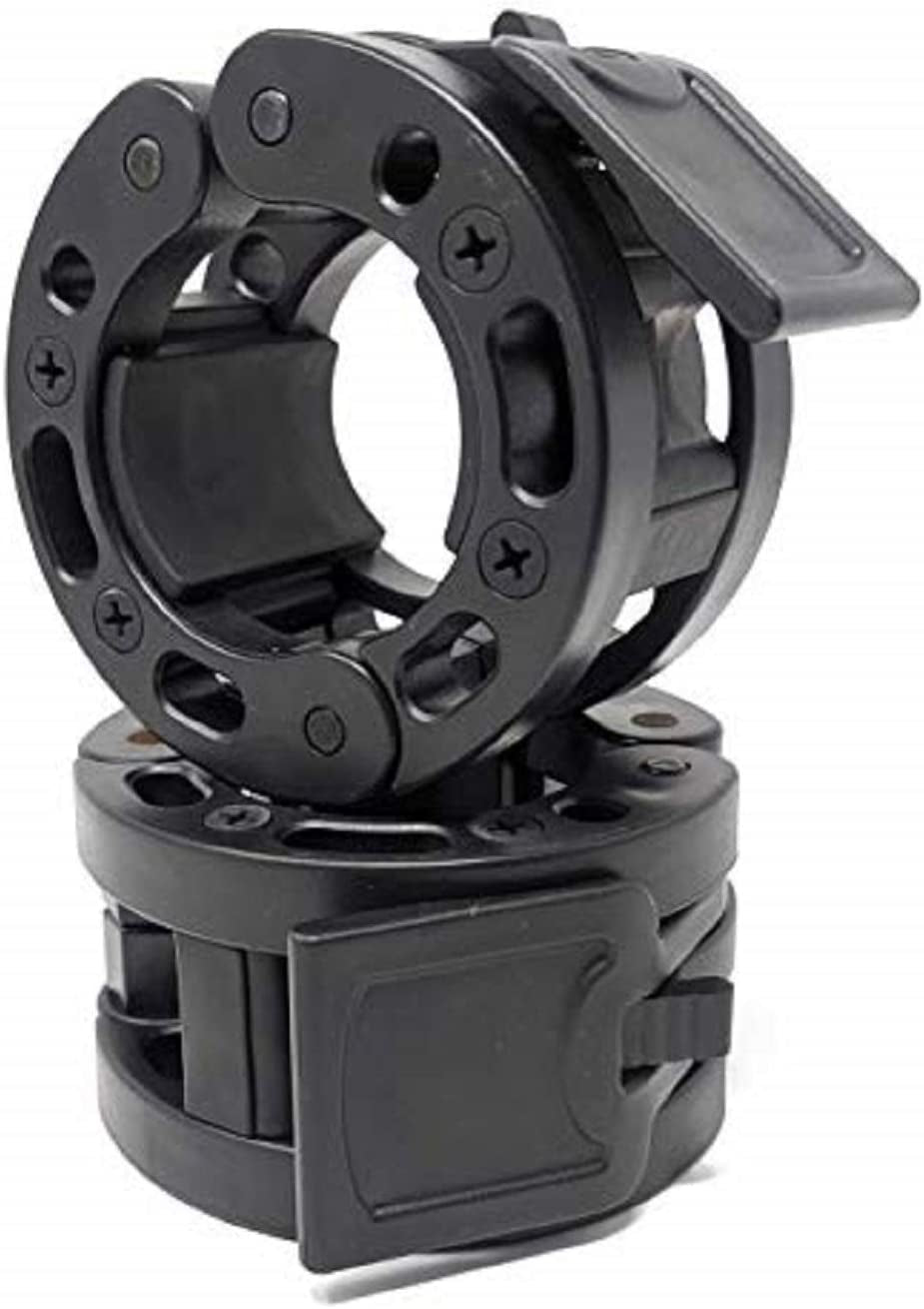 Quick Release Olympic Barbell Clamps - Secure Locking Weight Clips for 2-Inch Barbells - Perfect for Weightlifting!