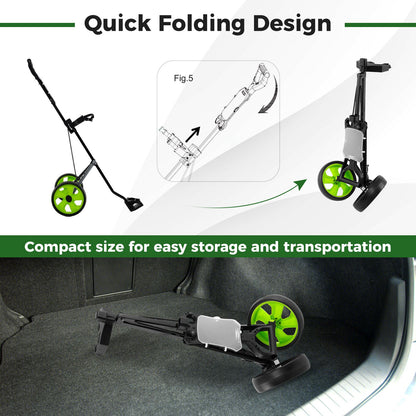Foldable 2 Wheels Foldable Golf Cart with Scoreboard