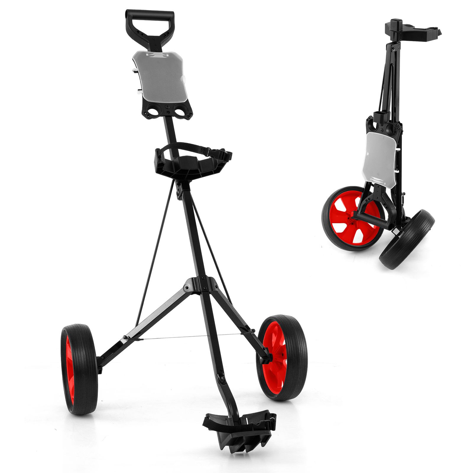 Foldable 2 Wheels Foldable Golf Cart with Scoreboard