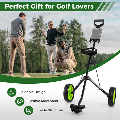 Foldable 2 Wheels Foldable Golf Cart with Scoreboard