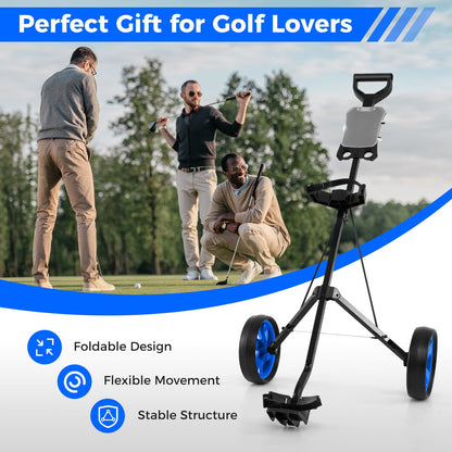 Foldable 2 Wheels Foldable Golf Cart with Scoreboard