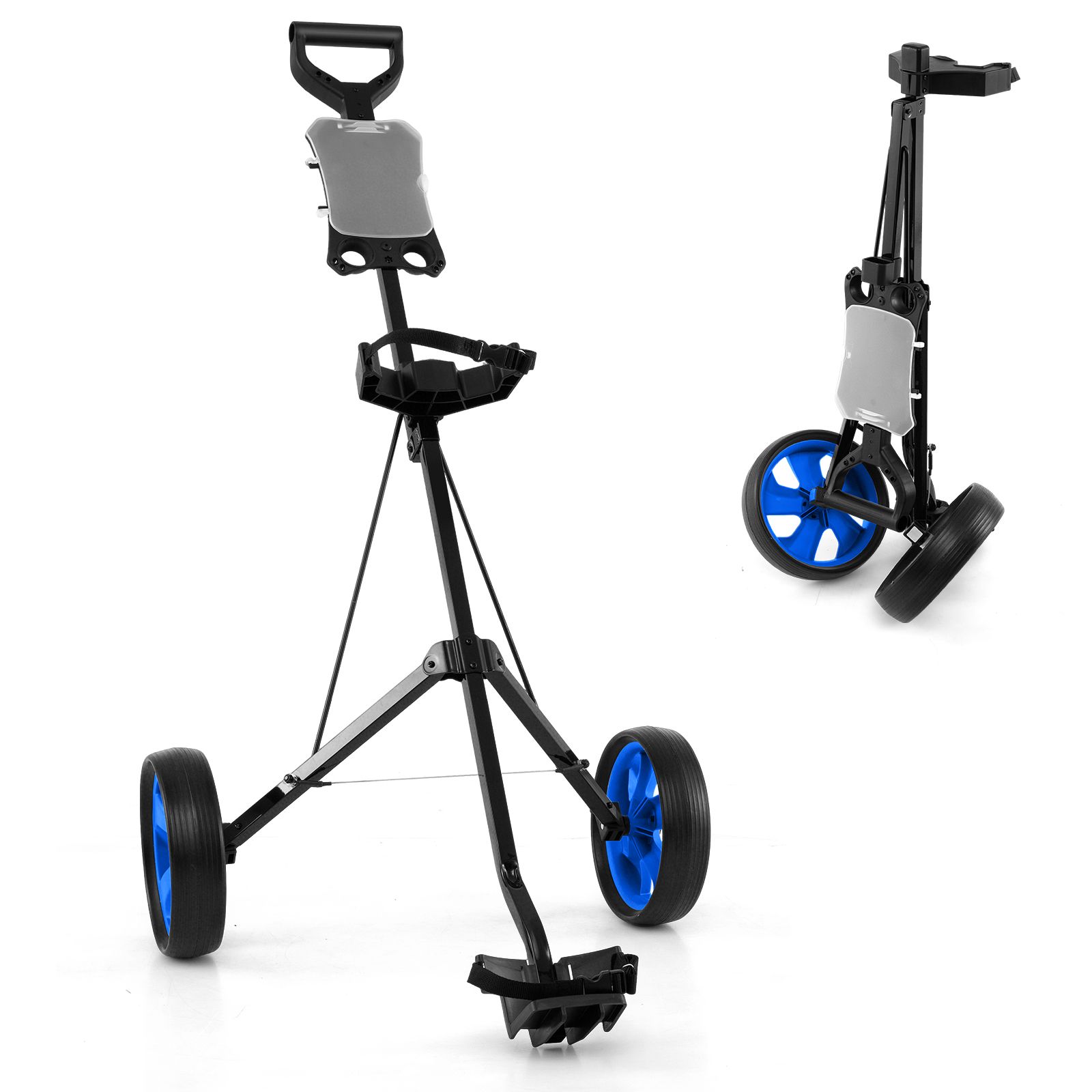 Foldable 2 Wheels Foldable Golf Cart with Scoreboard