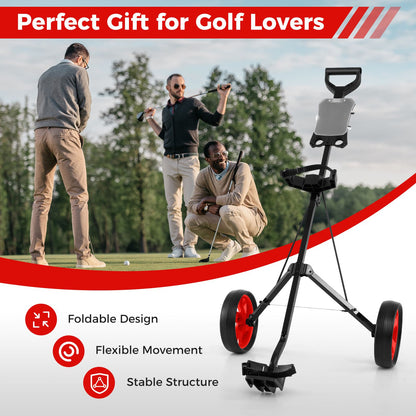 Foldable 2 Wheels Foldable Golf Cart with Scoreboard