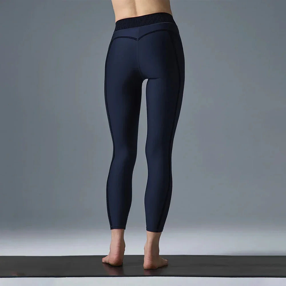 AL Slim Women'S Yoga Set Air Lift High Waist 7/8 Line up Legging Bra with Pads Fit Comfortable Fitness Set Outdoor Legging