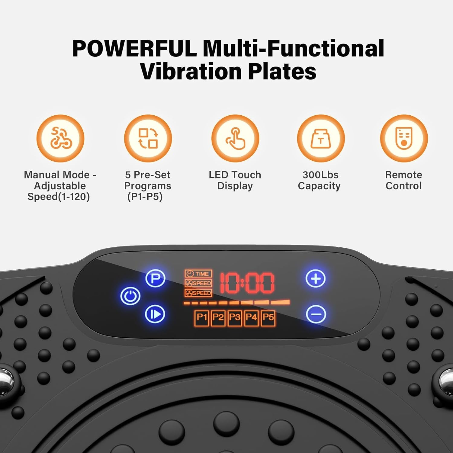 Vibration Plate Exercise Machine:  Weight Loss and Lymphatic Drainage Vibrating Plates, Whole Body Workout Sculpting Platform for Home Fitness Fat Burner for Women Men