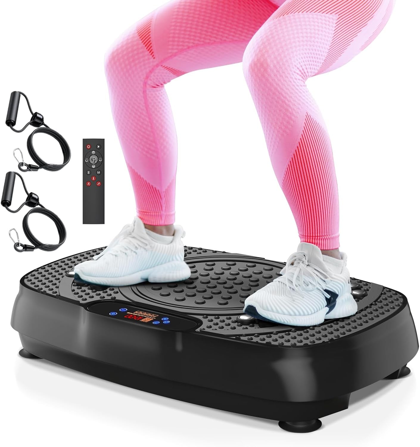 Vibration Plate Exercise Machine:  Weight Loss and Lymphatic Drainage Vibrating Plates, Whole Body Workout Sculpting Platform for Home Fitness Fat Burner for Women Men