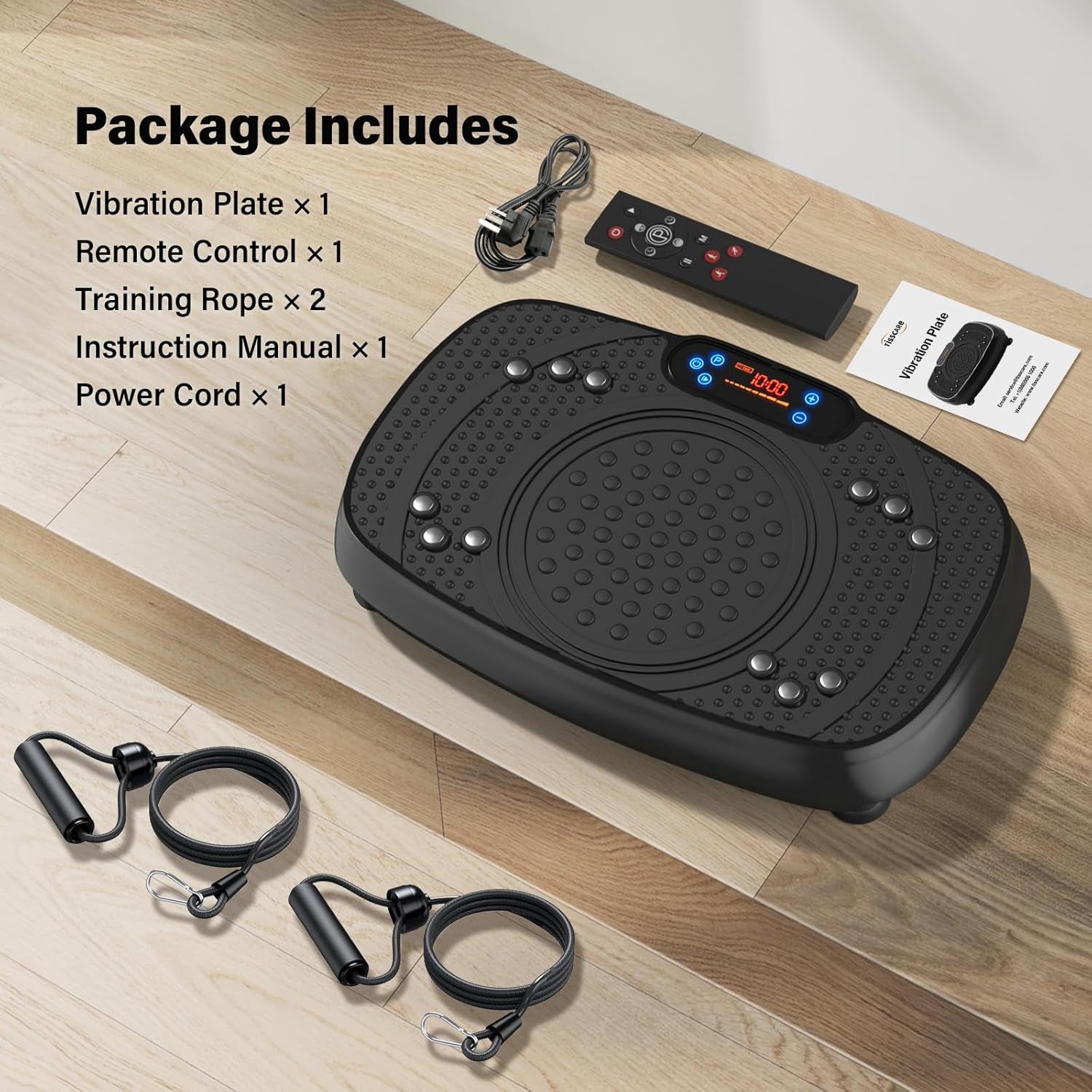 Vibration Plate Exercise Machine:  Weight Loss and Lymphatic Drainage Vibrating Plates, Whole Body Workout Sculpting Platform for Home Fitness Fat Burner for Women Men