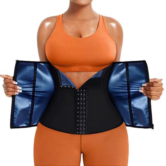 Women Waist Trainer Trimmer Corset Sweat Belly Band Sports Girdle Sauna Suit Waist Trimmer Sweat Bands for Stomach