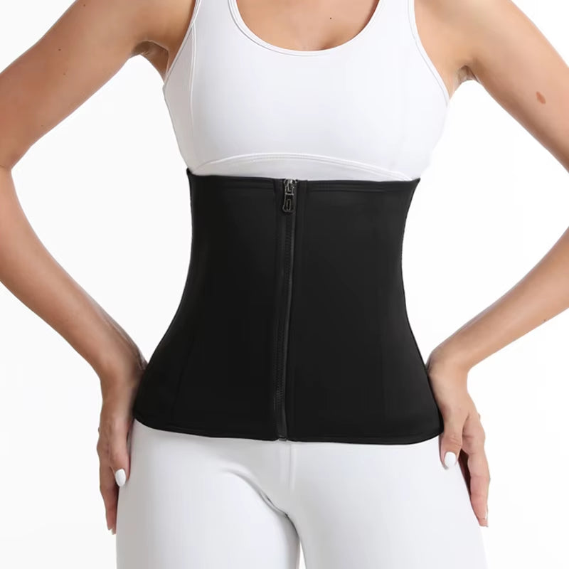 Women Waist Trainer Trimmer Corset Sweat Belly Band Sports Girdle Sauna Suit Waist Trimmer Sweat Bands for Stomach