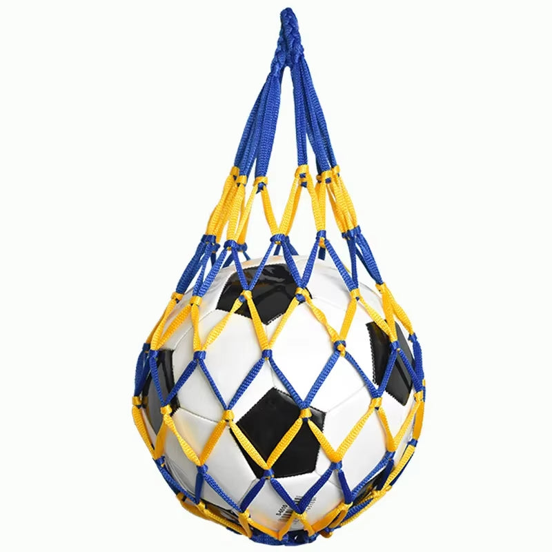 1PC Football Net Bag Nylon Bold Storage Bag Single Ball Carry Portable Equipment Outdoor Sports Soccer Basketball Volleyball Bag