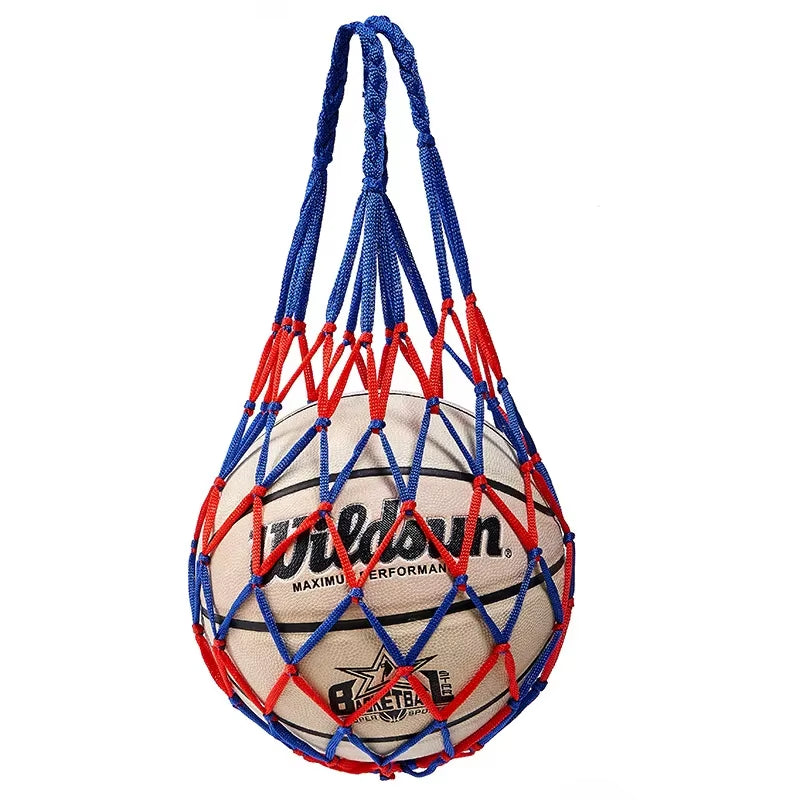 1PC Football Net Bag Nylon Bold Storage Bag Single Ball Carry Portable Equipment Outdoor Sports Soccer Basketball Volleyball Bag