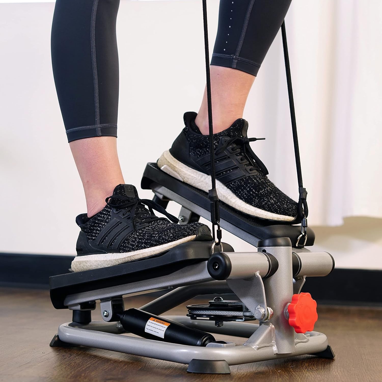 Mini Steppers for Exercise at Home, Stair Step Workout Machine, Full Body Cardio Equipment, with Optional Free Sunnyfit App Connection and Resistance Band