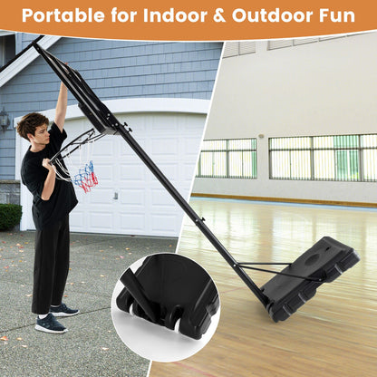 225CM-305CM Adjustable Basketball Hoop with 110CM Shatterproof Backboard